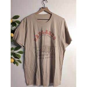 Unbranded Badlands Graphic Tee Sz L